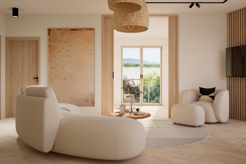 Danubius utcai lakás látványtervei